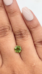 1.22ct | Green/ Hexagon Shape Step Cut Diamond - Modern Rustic Diamond