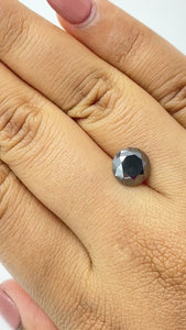 3.28ct | Black Round Shape Brilliant Cut Diamond - Modern Rustic Diamond