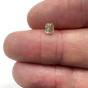 0.71ct | Champagne SI Emerald Shape Step Cut Diamond - Modern Rustic Diamond