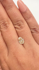 2.00ct | Champagne VS Oval Shape Brilliant Cut Diamond - Modern Rustic Diamond