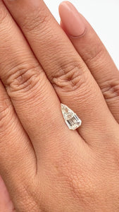 1.52ct | Champagne VS Pear Shape Step Cut Diamond - Modern Rustic Diamond