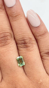 1.08ct | Green/ Emerald Shape Step Cut Diamond - Modern Rustic Diamond