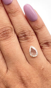 1.07ct | G/VS2 Pear Shape Rose Cut Diamond (GIA) - Modern Rustic Diamond