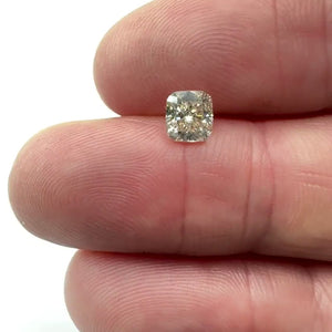 1.04ct | Light Brown SI Cushion Shape Brilliant Cut Diamond - Modern Rustic Diamond