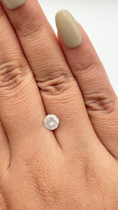 1.05ct | Salt & Pepper Round Shape Brilliant Cut Diamond - Modern Rustic Diamond