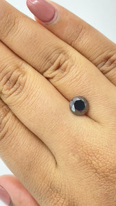 2.08ct | Black Round Shape Brilliant Cut Diamond - Modern Rustic Diamond