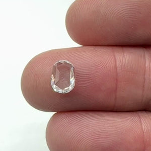 1.04ct | D/SI1 Oval Shape Rose Cut Diamond (GIA) - Modern Rustic Diamond