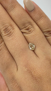 1.13ct | Champagne VS Oval Shape Brilliant Cut Diamond - Modern Rustic Diamond