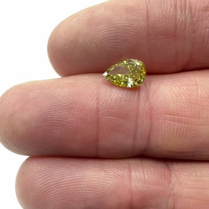 1.05ct | Yl-Fdpy SI2 Pear Shape Brilliant Cut Diamond (GIA) - Modern Rustic Diamond