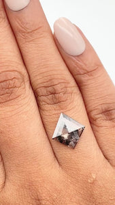 1.62ct | Rustic Kite Shape Rose Cut Diamond - Modern Rustic Diamond