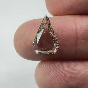 3.03ct | Champagne SI Shield Shape Rose Cut Diamond - Modern Rustic Diamond