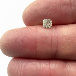 0.54ct | Light Brown SI Cushion Shape Brilliant Cut Diamond - Modern Rustic Diamond