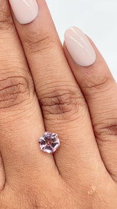 1.37ct | Pink/ Hexagon Shape Step Cut Diamond - Modern Rustic Diamond