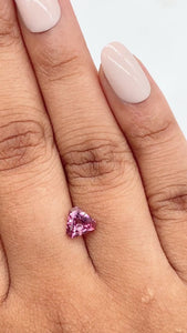 0.78ct | Pink/ Shield Shape Step Cut Diamond - Modern Rustic Diamond