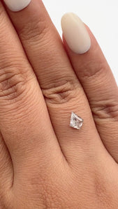 0.74ct | Rustic Kite Shape Step Cut Diamond - Modern Rustic Diamond