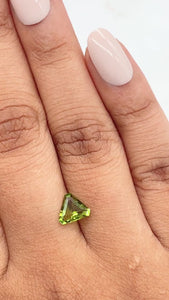 0.92ct | Green/ Shield Shape Step Cut Diamond - Modern Rustic Diamond