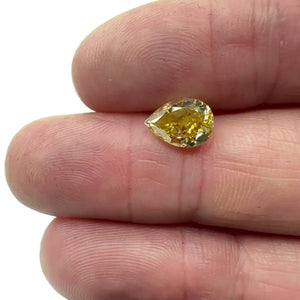 2.01ct | Yl-Fboy I1 Pear Shape Brilliant Cut Diamond (GIA) - Modern Rustic Diamond