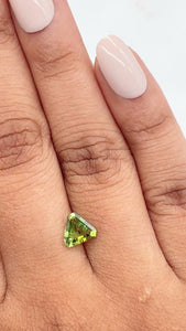 0.82ct | Green/ Shield Shape Step Cut Diamond - Modern Rustic Diamond