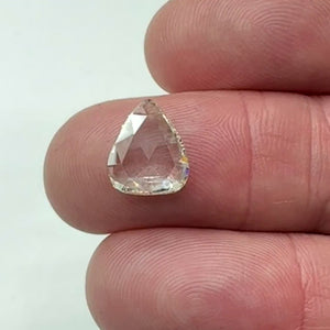 2.32ct | Light Color VS Pear Shape Rose Cut Diamond - Modern Rustic Diamond