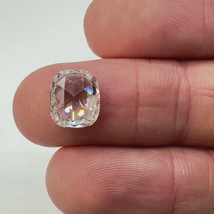 3.11ct | F/SI2 Cushion Shape Rose Cut Diamond - Modern Rustic Diamond