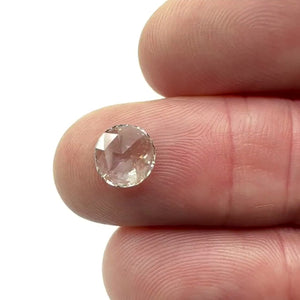 0.79ct | Light Brown VVS Round Shape Rose Cut Diamond - Modern Rustic Diamond